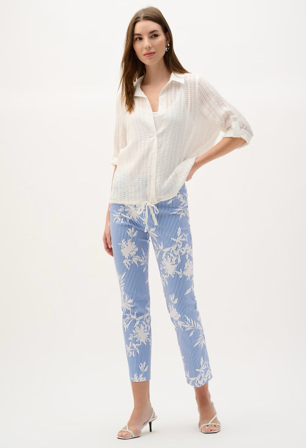 City Scape High-waisted Cropped Trousers