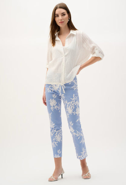 City Scape High-waisted Cropped Trousers