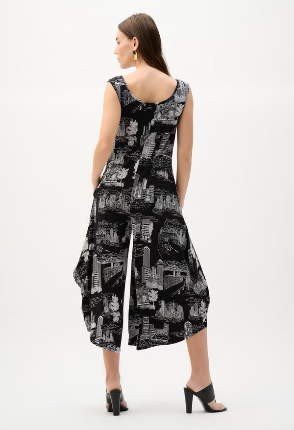 Cropped Sleeveless Jumpsuit