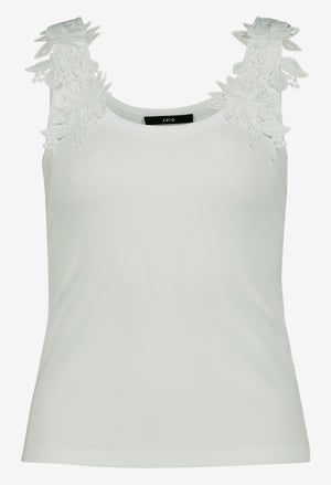 Floral Detail Sleeveless Top