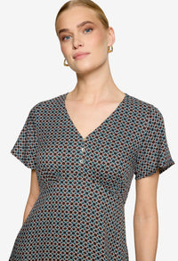 Mosaic Print Dress