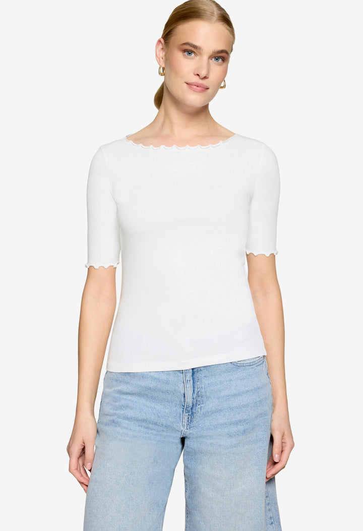 Scalloped Detail Top