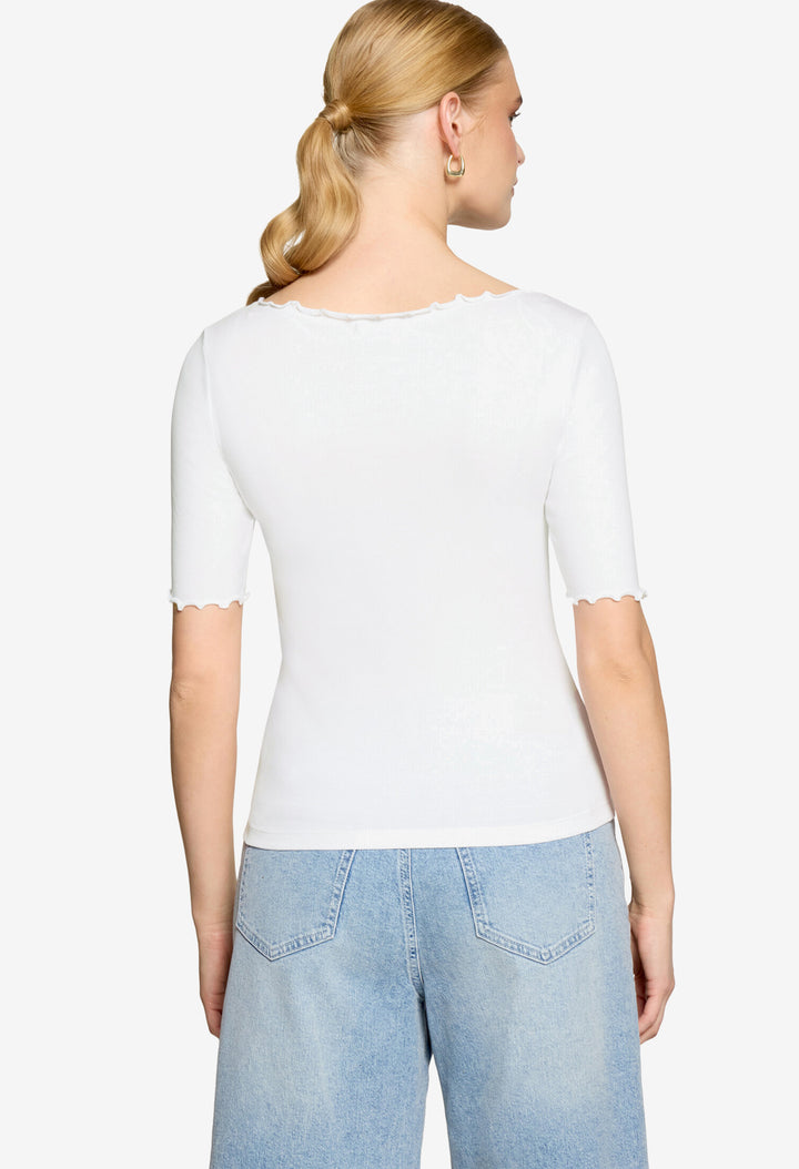 Scalloped Detail Top