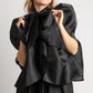 Organza Pussy Bow Blouse