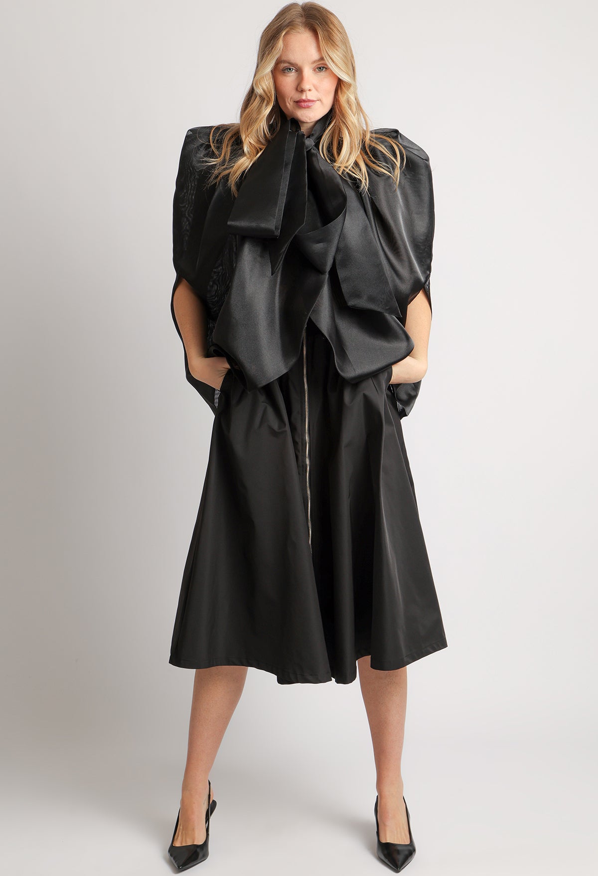 Organza Pussy Bow Blouse