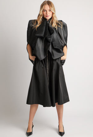 Organza Pussy Bow Blouse