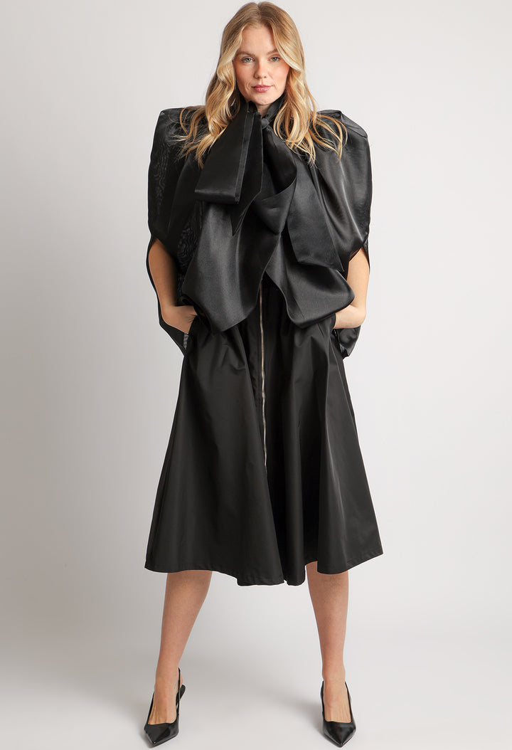Organza Pussy Bow Blouse