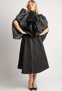 Organza Pussy Bow Blouse