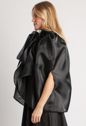 Organza Pussy Bow Blouse