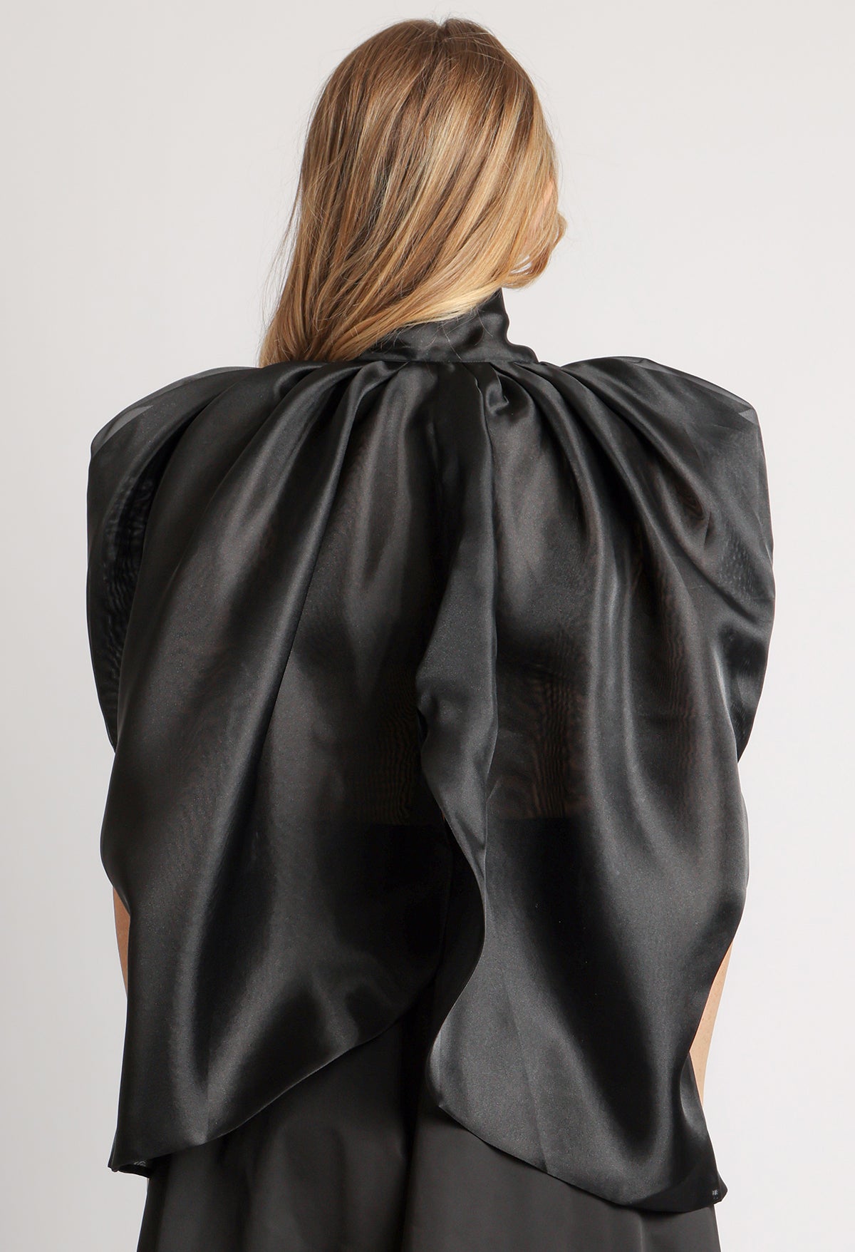 Organza Pussy Bow Blouse
