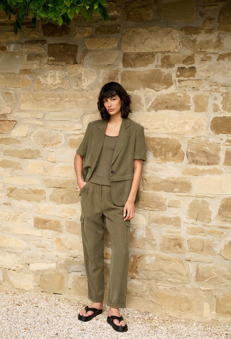 Straight Cargo Trousers