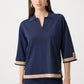 Contrast Blouse
