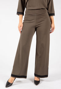 Knit Colour Block Culotte Pant