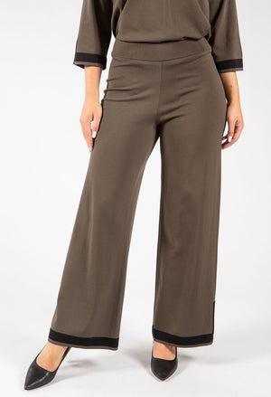 Knit Colour Block Culotte Pant
