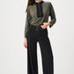 Contrast Wide Leg Trousers