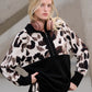 Leopard Print Zipper Jacket