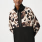 Leopard Print Zipper Jacket