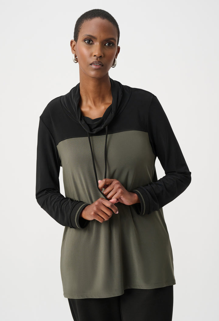 Casual Cowl Neck Pullover