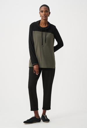 Casual Cowl Neck Pullover