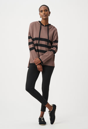 Hooded Striped Pullover
