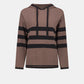 Hooded Striped Pullover