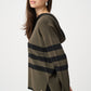 Hooded Striped Pullover