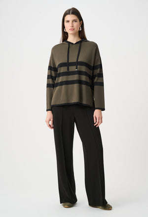 Hooded Striped Pullover