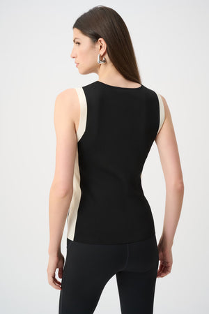 Colour-block V-neck Top