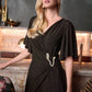 Sparkle Knit Wide Leg Wrap Jumpsuit