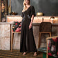 Sparkle Knit Wide Leg Wrap Jumpsuit