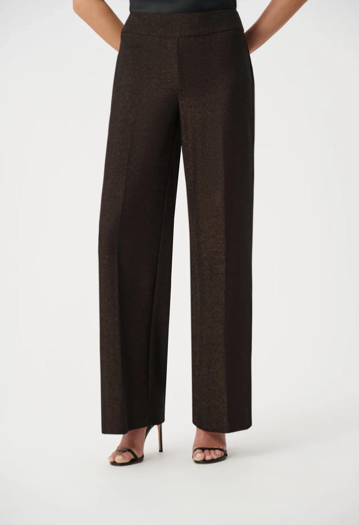 Sparkle Knit Wide Leg Trousers