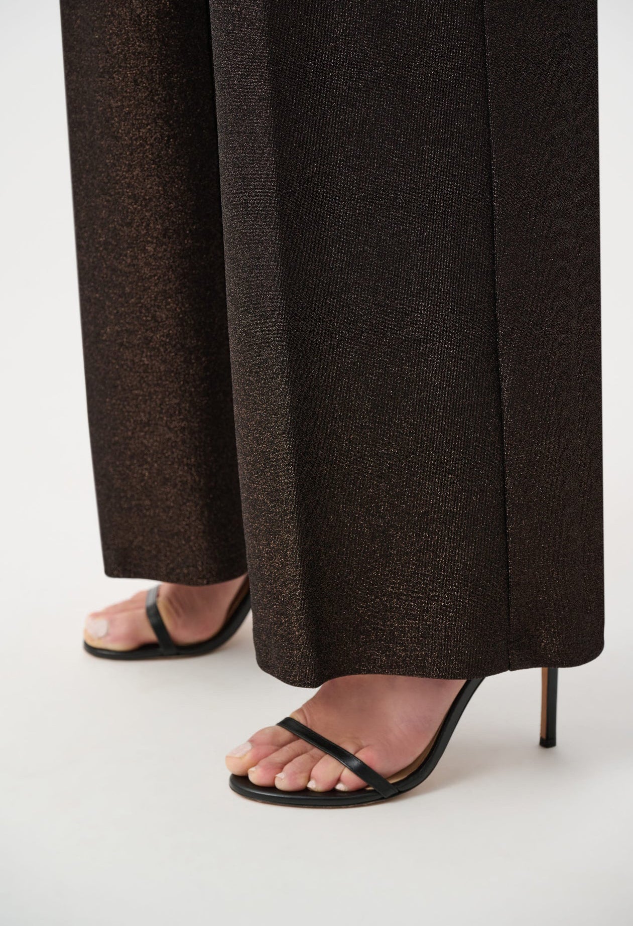 Sparkle Knit Wide Leg Trousers