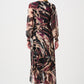 Animal Print Puff Sleeve Dress