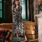 Animal Print Puff Sleeve Dress