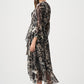 Animal Print Puff Sleeve Dress