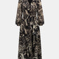 Animal Print Puff Sleeve Dress
