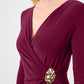 Silky Wide Leg Wrap Jumpsuit