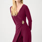 Silky Wide Leg Wrap Jumpsuit