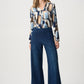 Wide-leg Denim Trousers