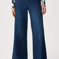 Wide-leg Denim Trousers