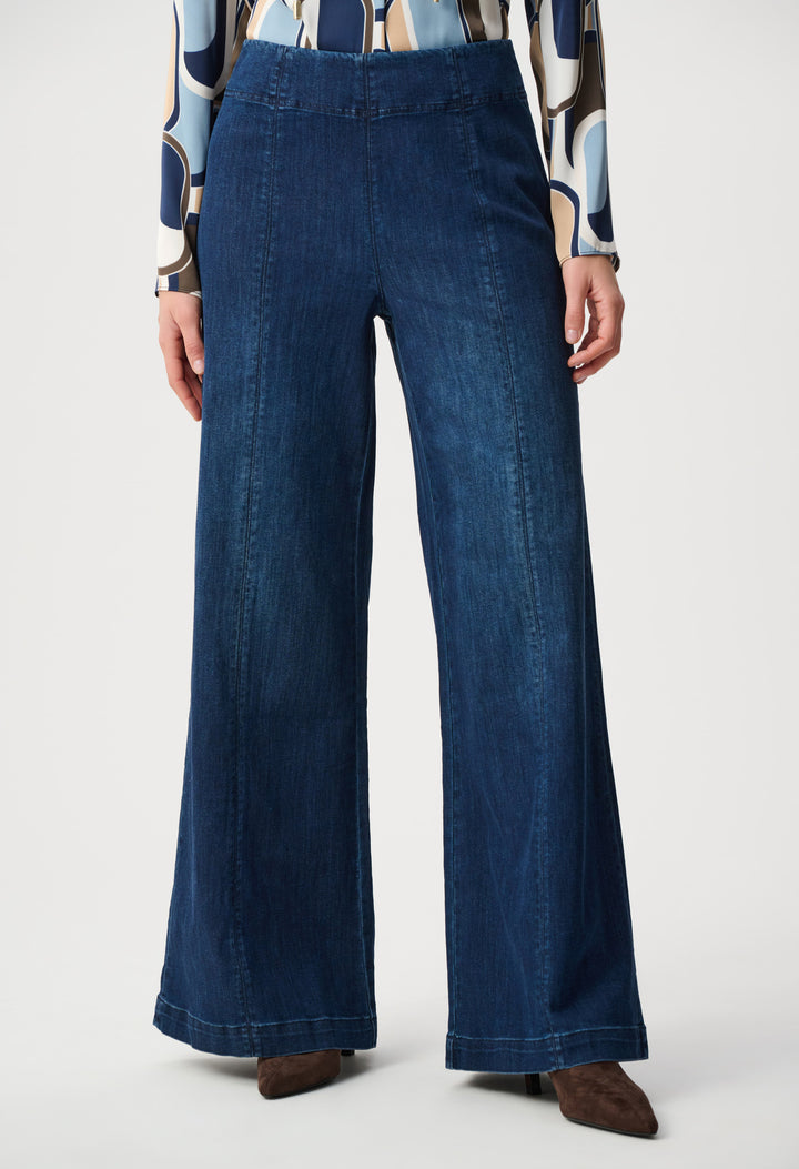 Wide-leg Denim Trousers