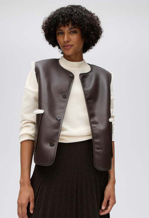 Washearly Reversible Style Slim Fit Waistcoat