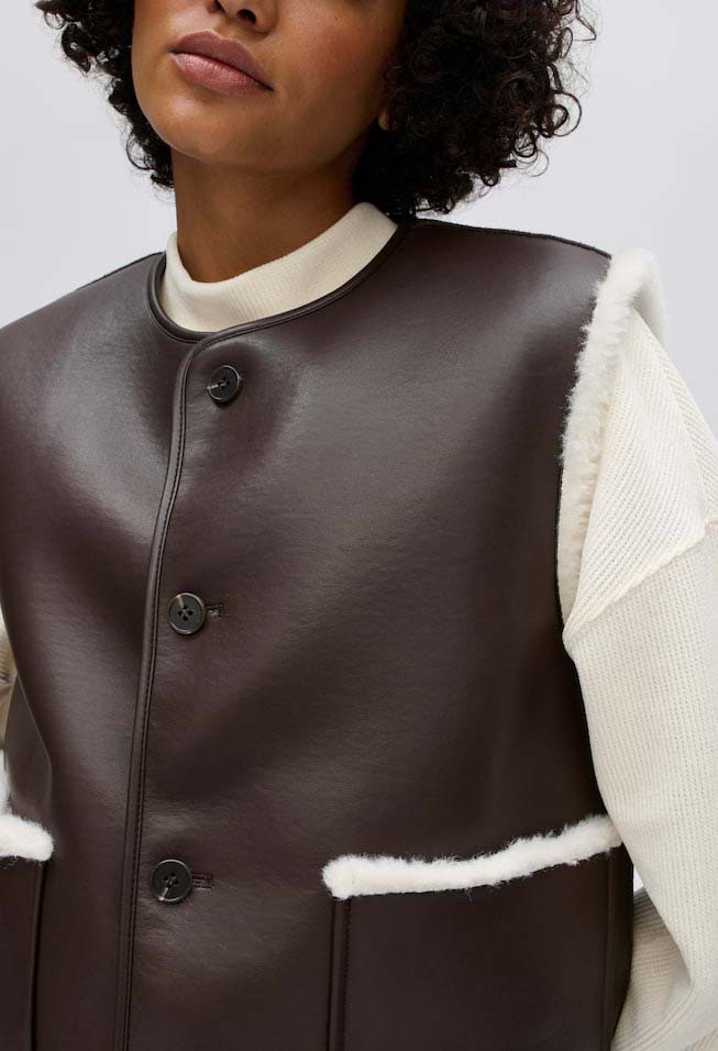 Washearly Reversible Style Slim Fit Waistcoat
