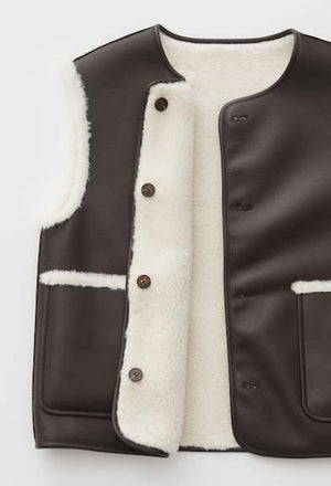 Washearly Reversible Style Slim Fit Waistcoat