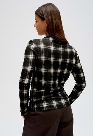 Secki Check Print Top