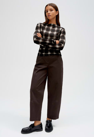 Secki Check Print Top