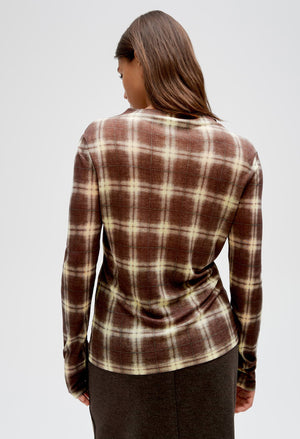 Secki Check Print Top