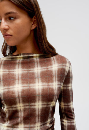 Secki Check Print Top