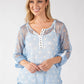 Polka Dot Mesh Blouse