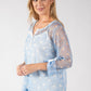 Polka Dot Mesh Blouse